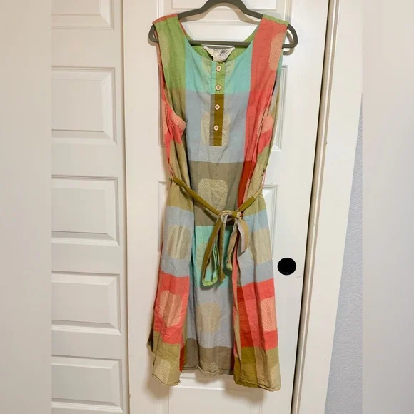 2X Ace & Jig Popcorn textile Midi Dress - Picture 4 of 11